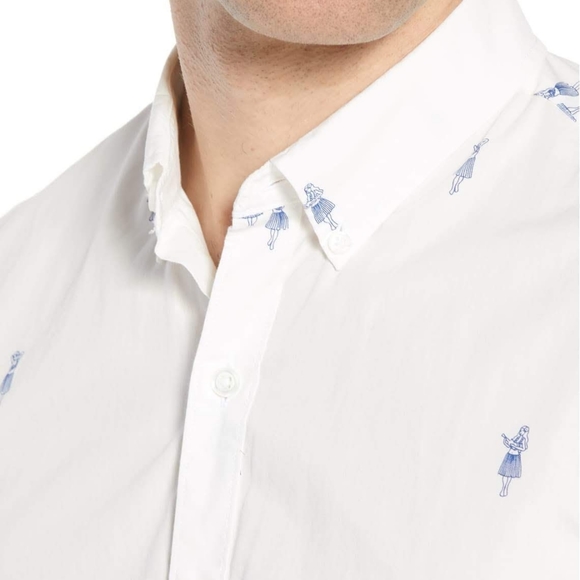 Bonobos Lightweight Button down Hula Girl Shirt - Picture 3 of 8